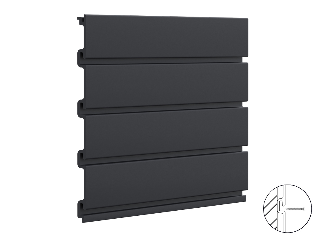 Панель TekPanel Lite, графит, 2,44 м