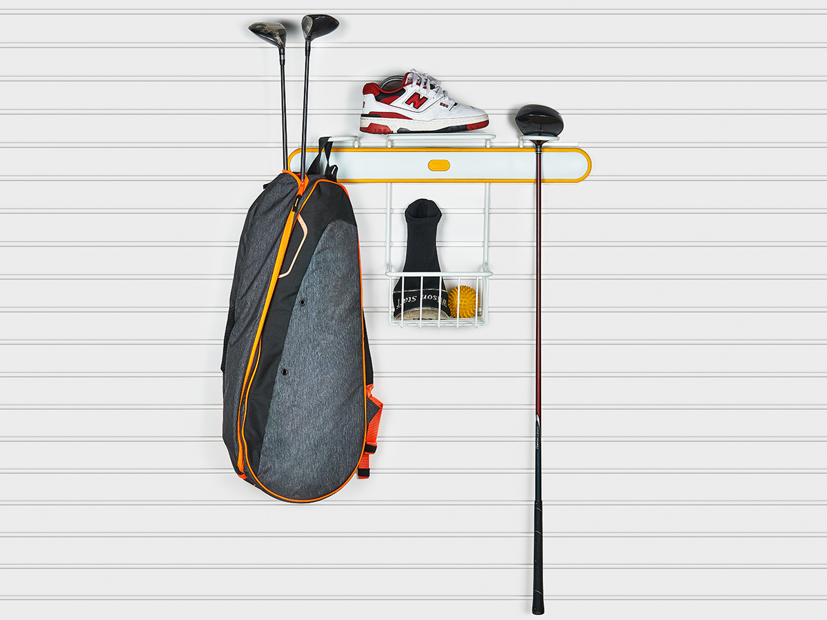 Держатель сумок для гольфа жёлтый