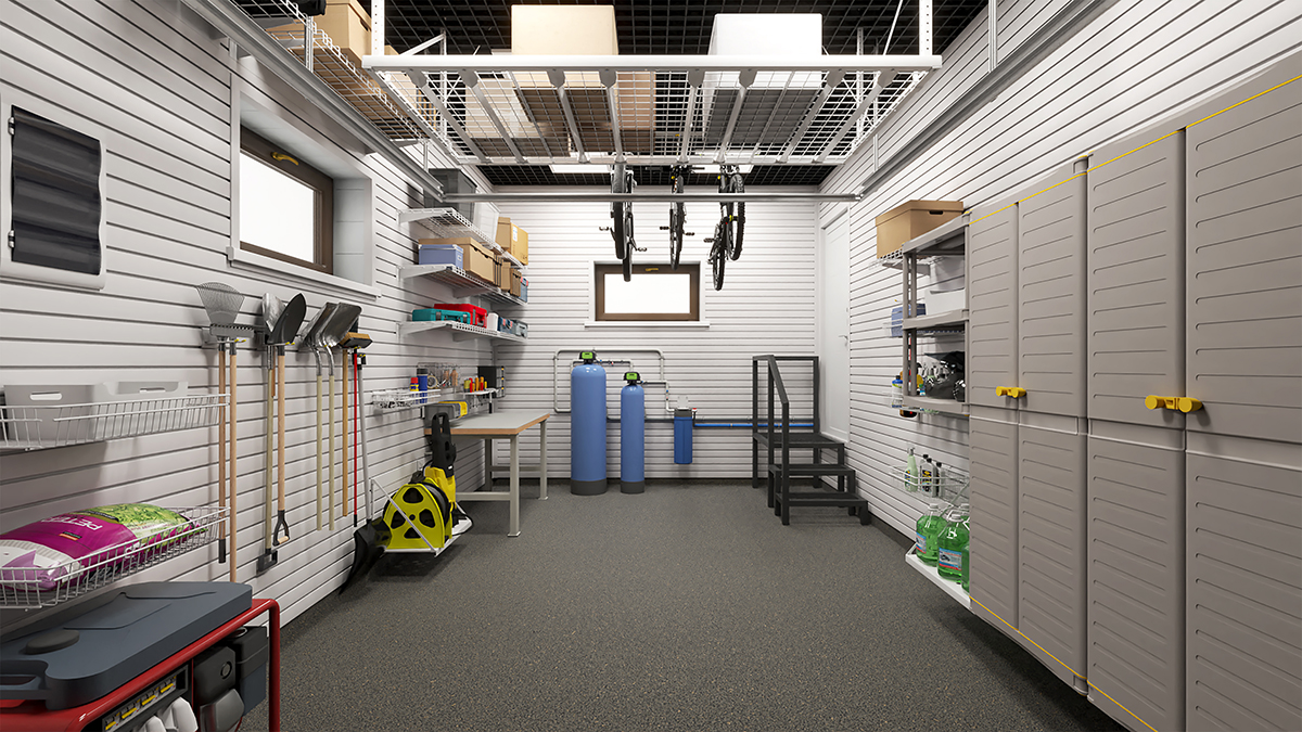 дизайн-проект гаража для квадроцикла с умной системой хранения 2