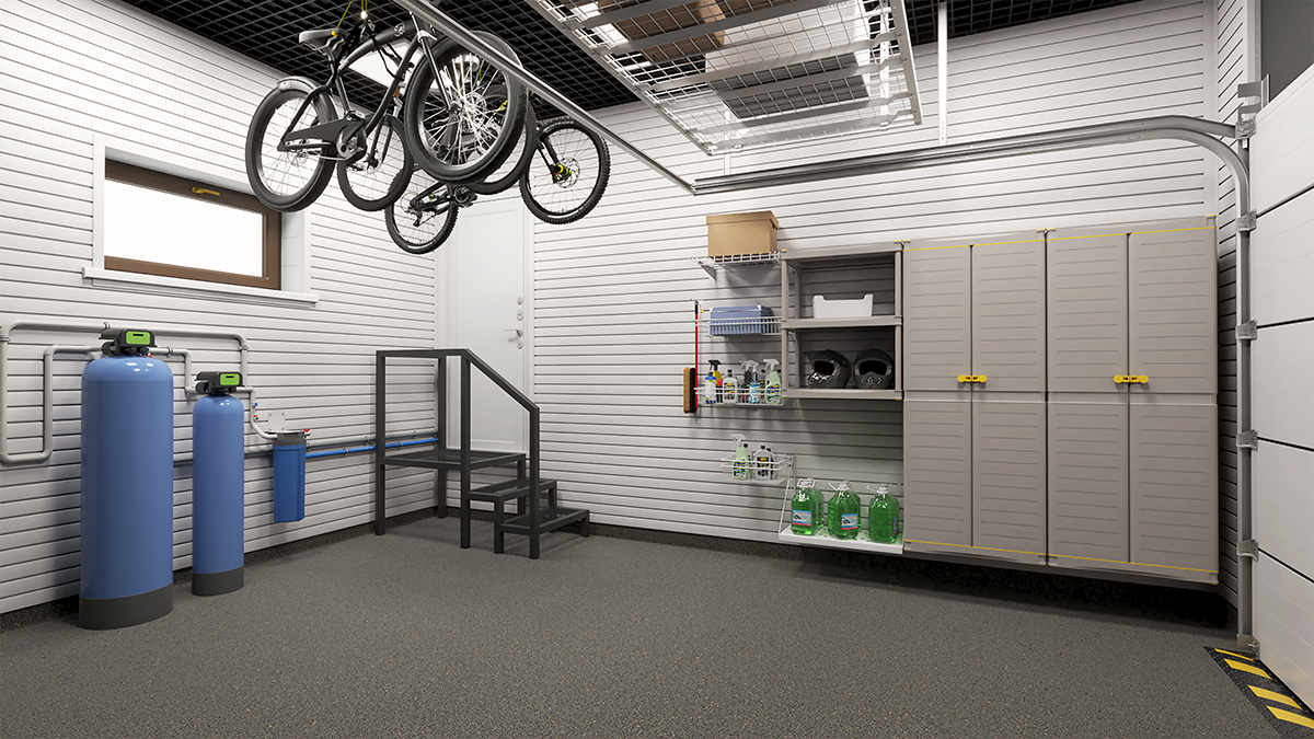 дизайн-проект гаража для квадроцикла с умной системой хранения 4