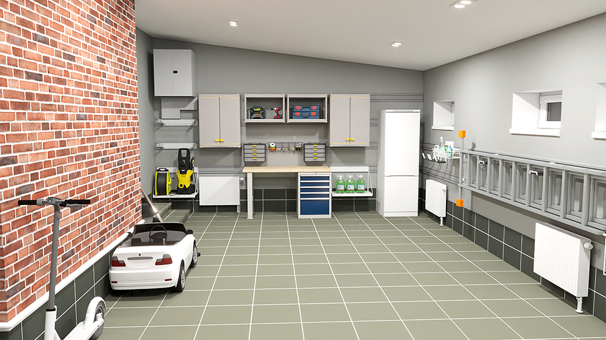 дизайн-проект для гаража с отделкой площадью 45 кв.м 1