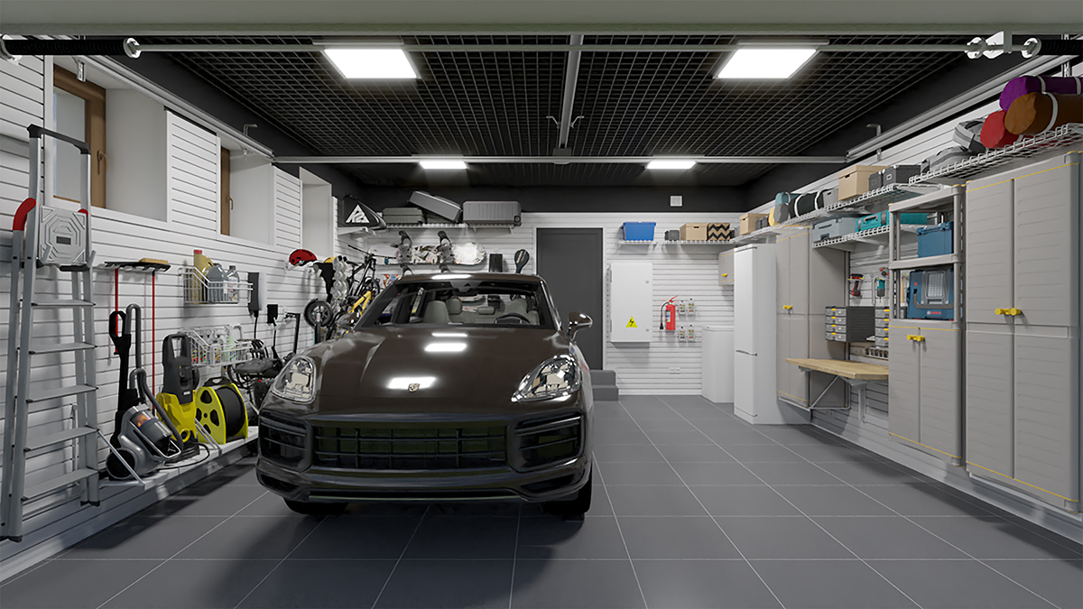 дизайн-проект отделки гаража на 1 машину 1