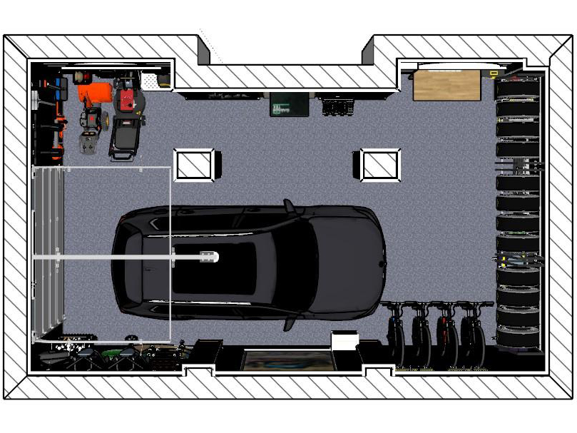 план схема гаража