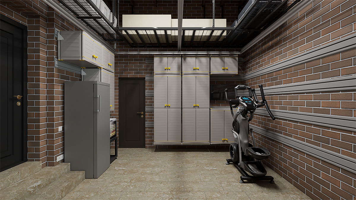 До-дизайн-после | Гараж для хранения с перспективой стать спортзалом