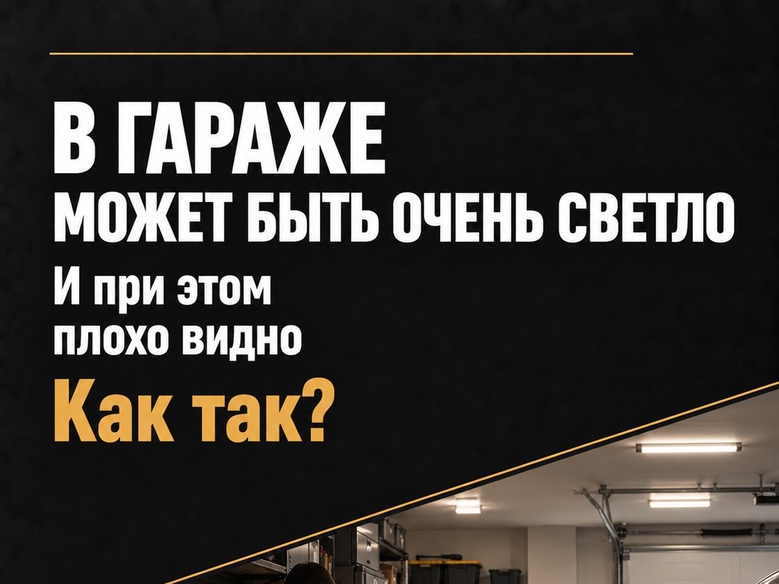 Свет в гараже - важные нюансы