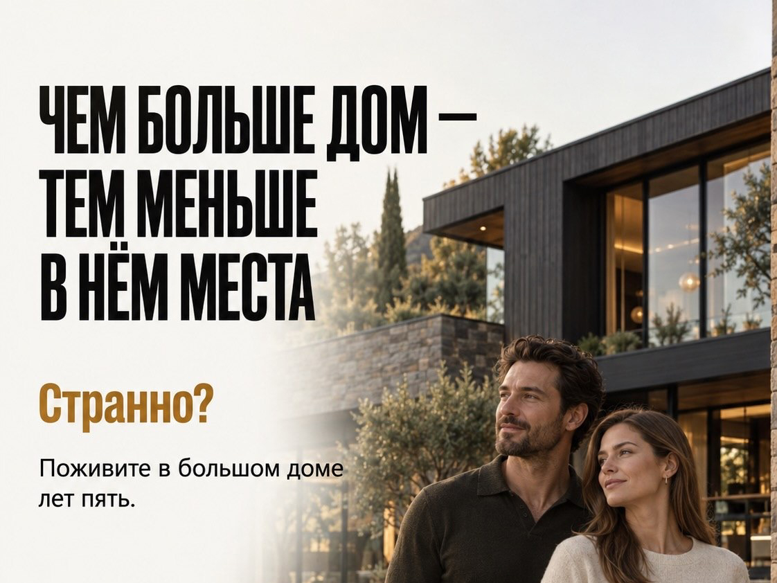 Почему размер дома не сильно влияет на количество места